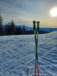 A pair of ski poles